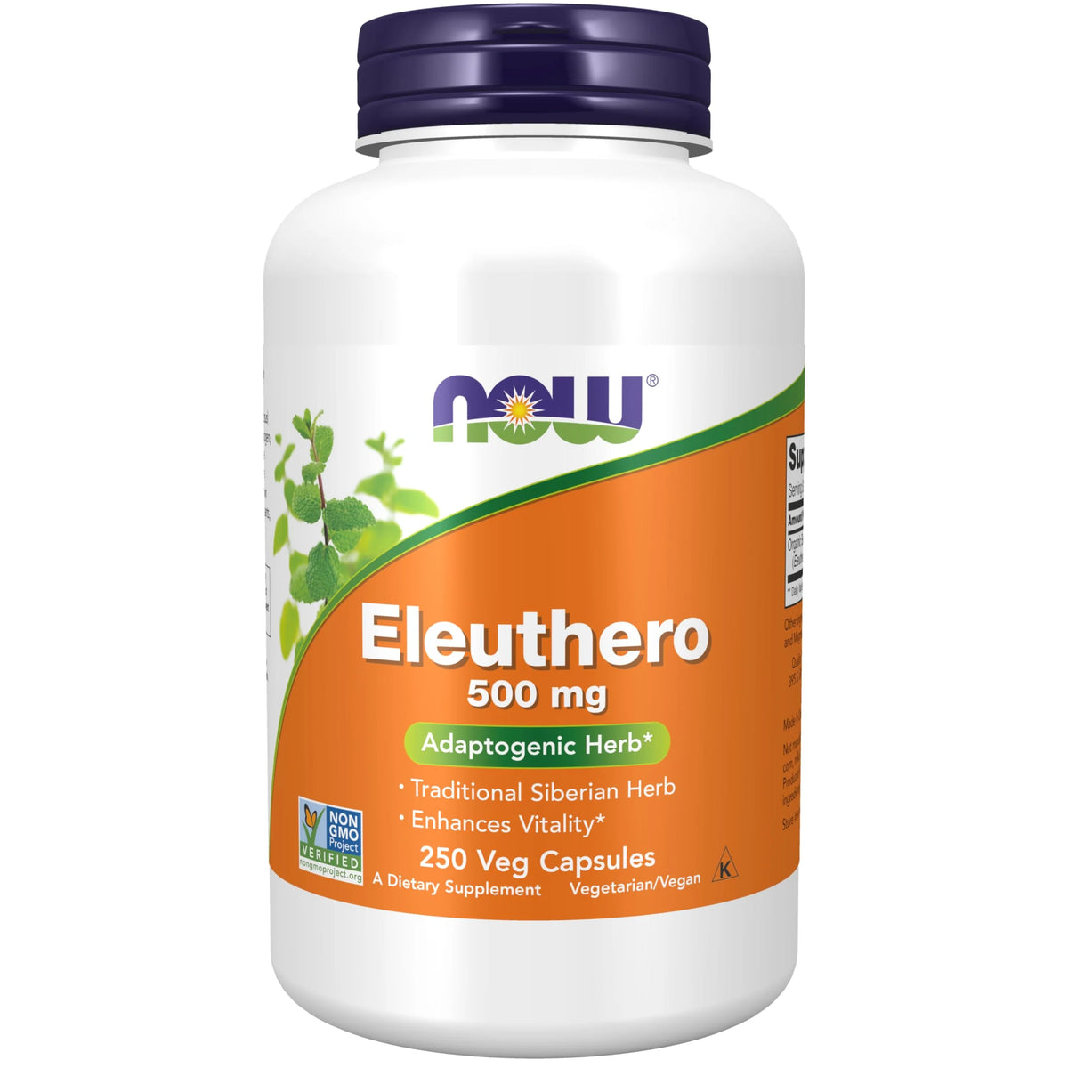 Eleuthero 500 mg 250 Veg Capsules K7923