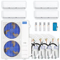 48,000 BTU 4 Zone Ductless Mini Split Air Conditioner and Heat Pump D2215