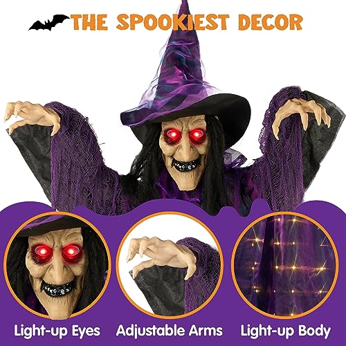 72” Hanging Witch Halloween Decoration S5368