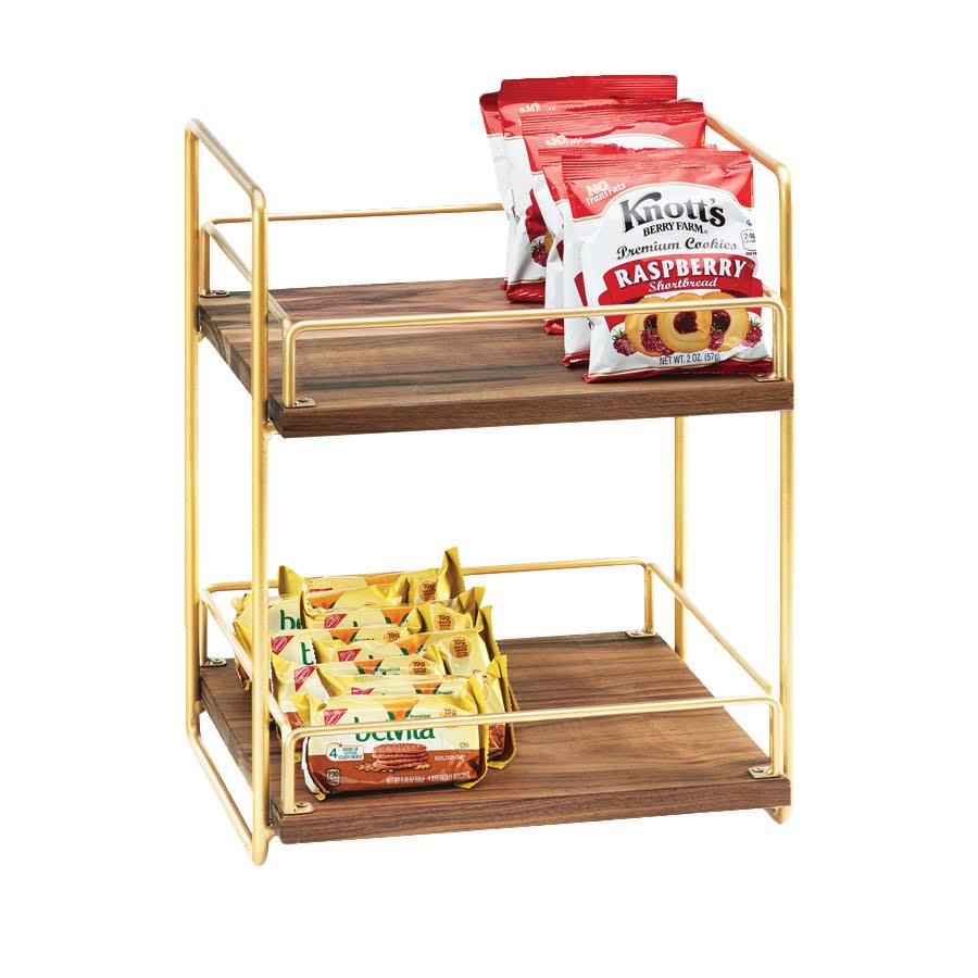 2-Tier Brass Frame Merchandiser X609846