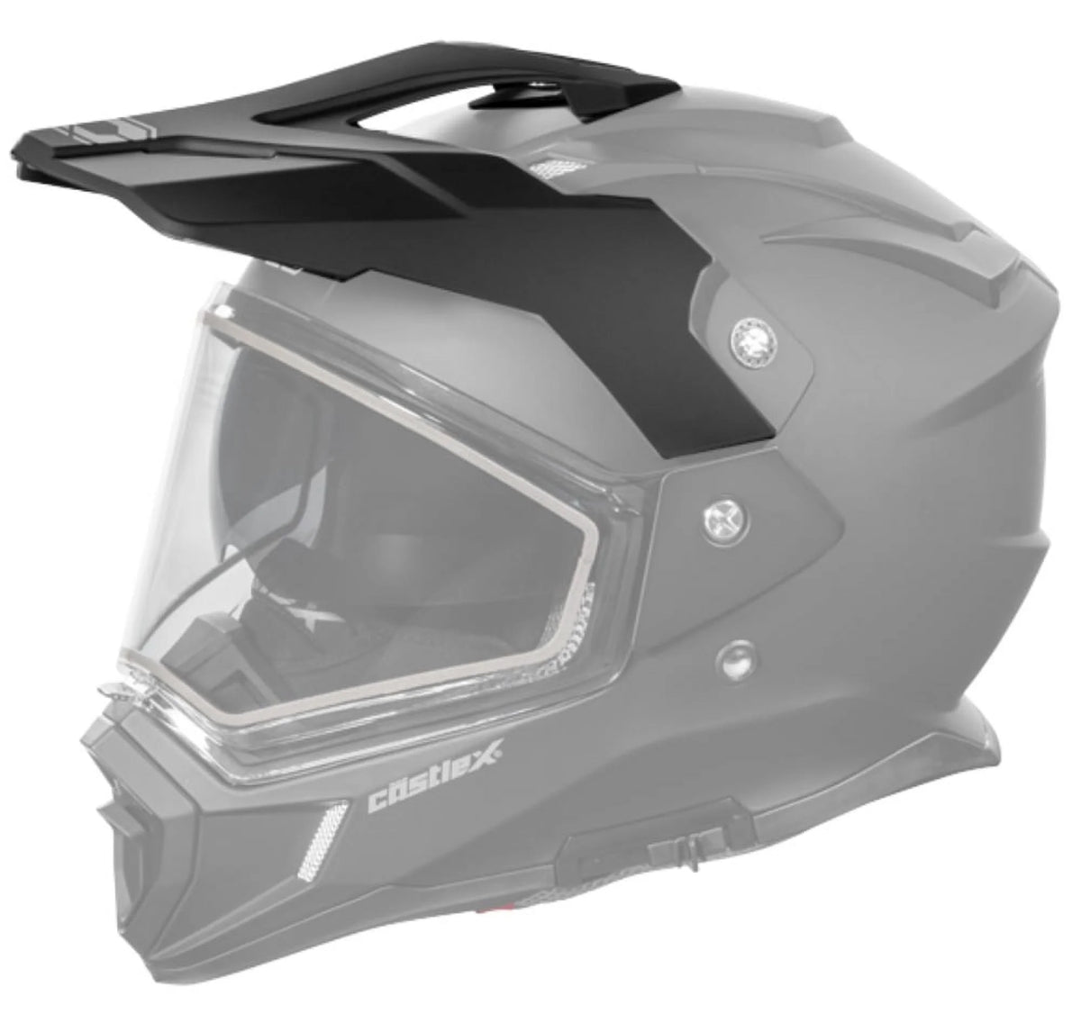 Matte Black Helmet Visor/Peak V64327