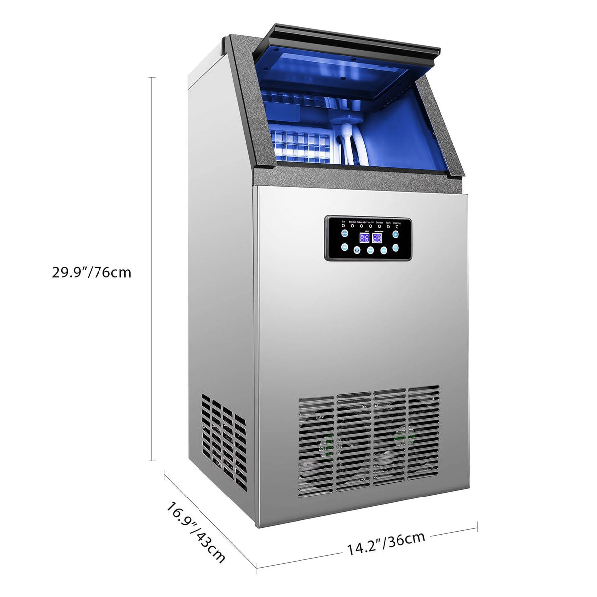 Commercial Ice Maker Machine 36 Ice Cube 130lb/24h X4472