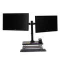 Black Dual LCD LED Monitor Desk Mount Stand A37188