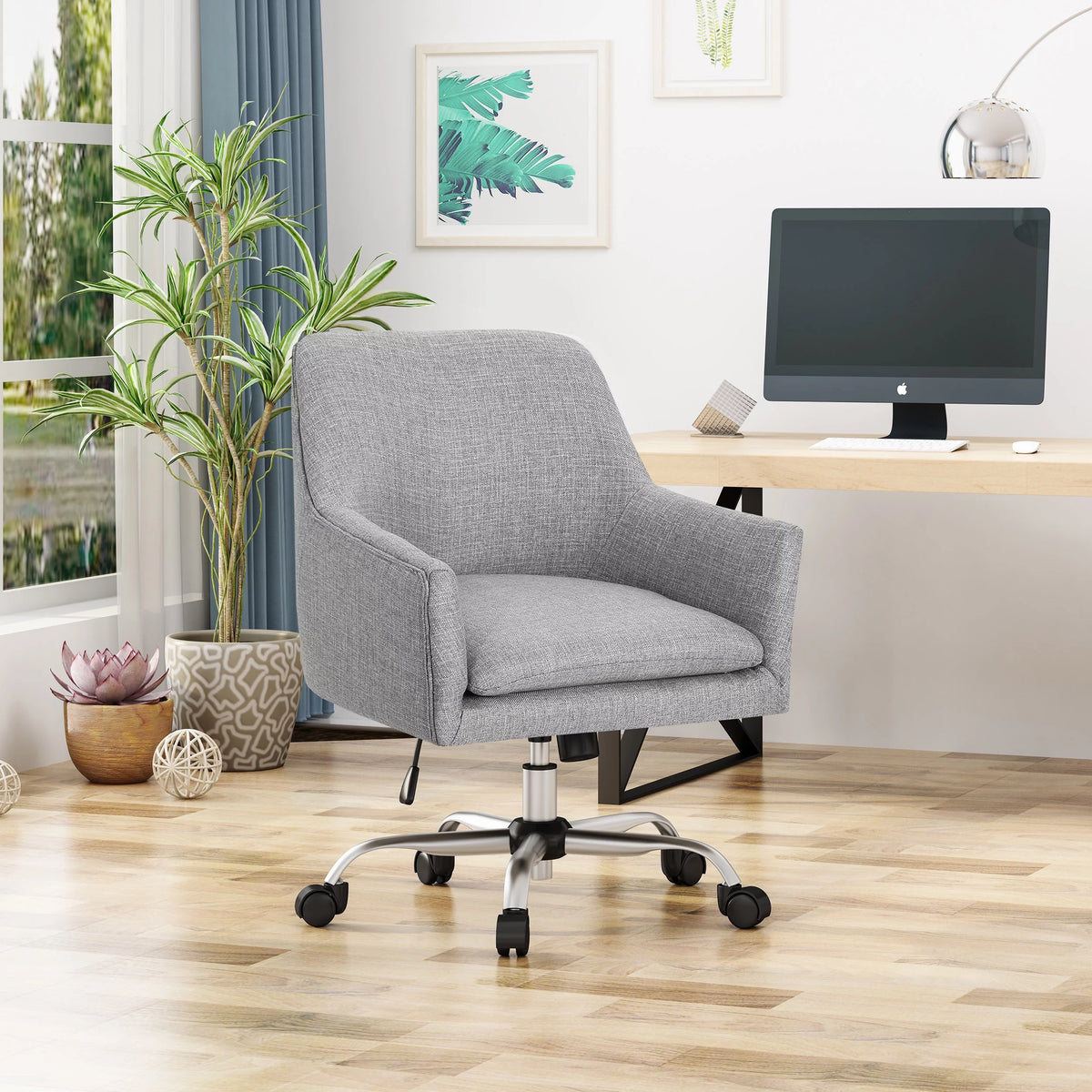 Gray Fabric Home Office Chair X232