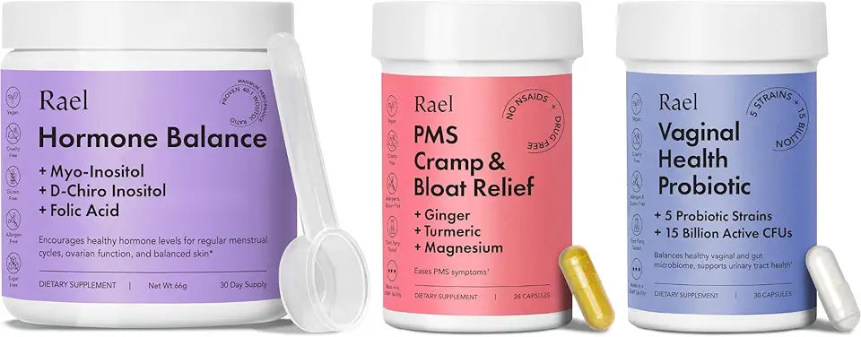 Hormone Balance & Probiotics & PMS Supplement Bundle Y7829