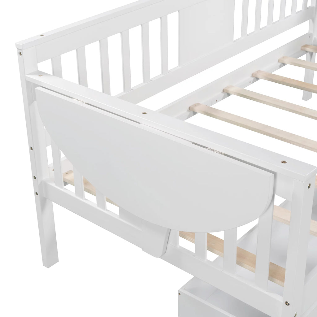Twin Size White Daybed with Two Drawers P748165