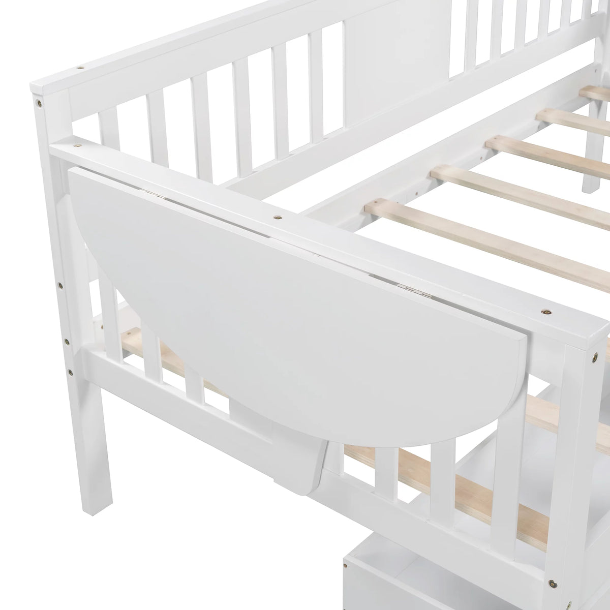 Twin Size White Daybed with Two Drawers P748165