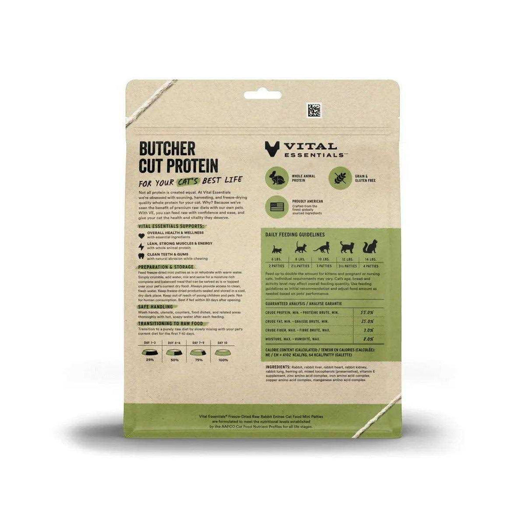 Freeze Dried Raw Rabbit Cat Food Mini Patties K191895