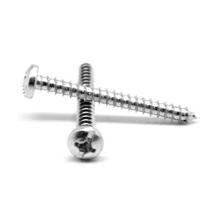 2 inch Pan Head Sheet Metal Screw Combo Phillips Slotted Zinc Plated S683