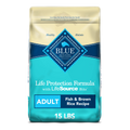 Fish and Brown Rice Dry Dog Food 15 lb. Bag Q600216