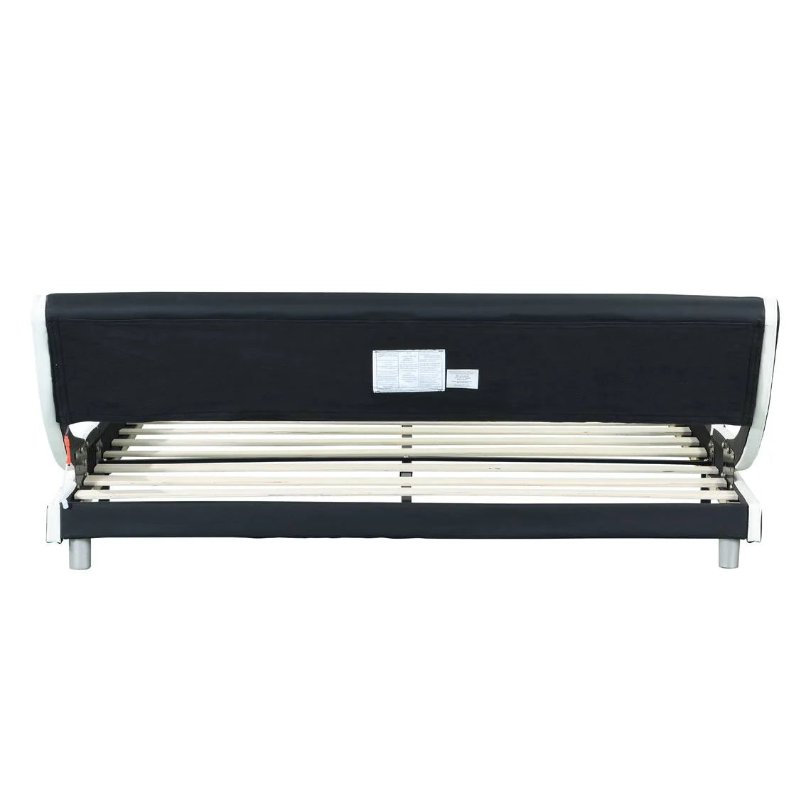 Faux Leather Upholstered Platform Bed Frame Queen Size L468