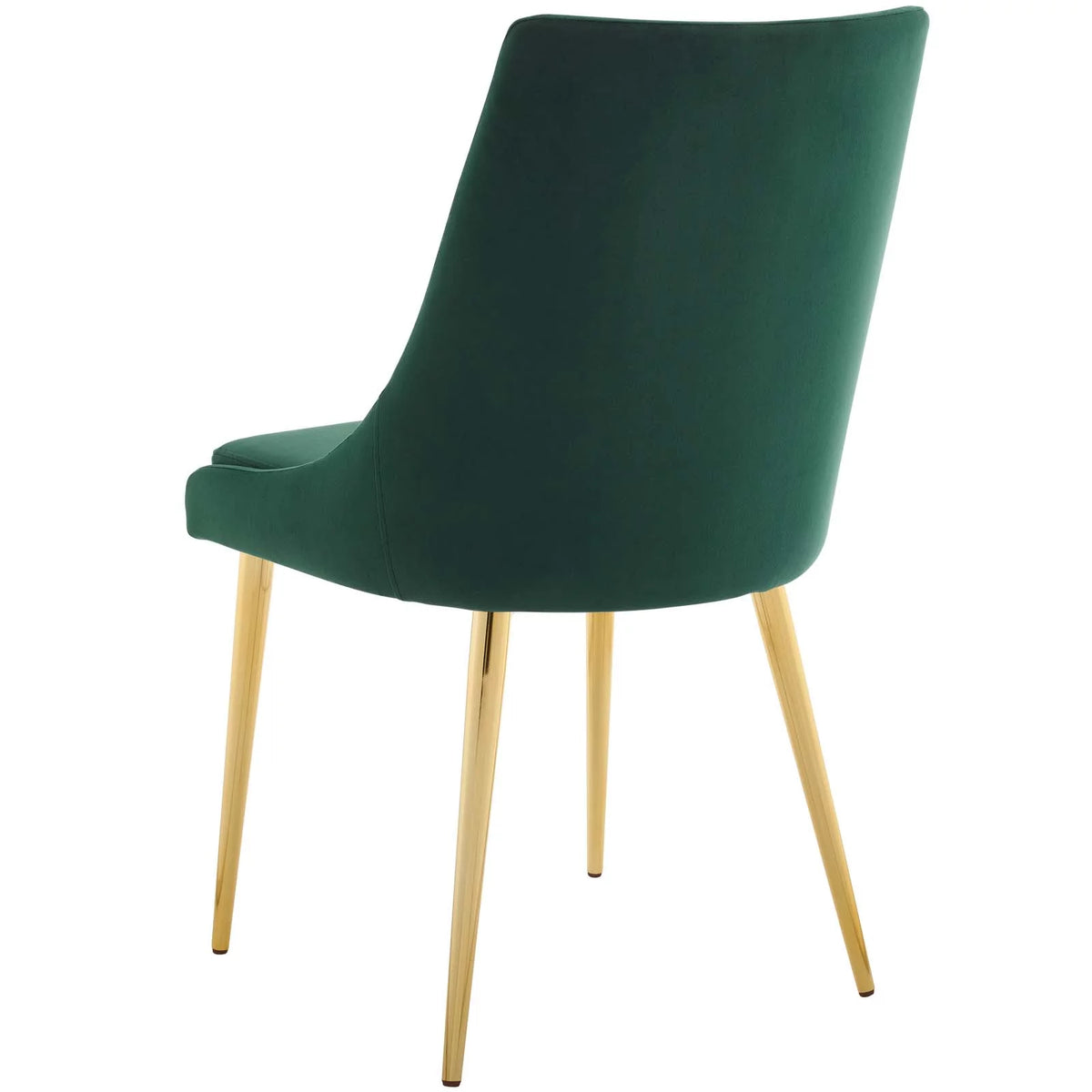 Green Velvet Fabric Metal Steel Dining Chair C188