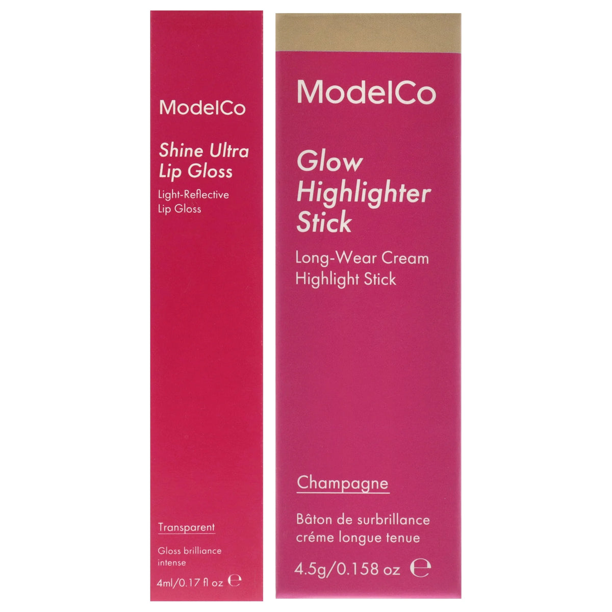 Highlighter Stick and Lip Gloss Kit, 2 Pc Q950231