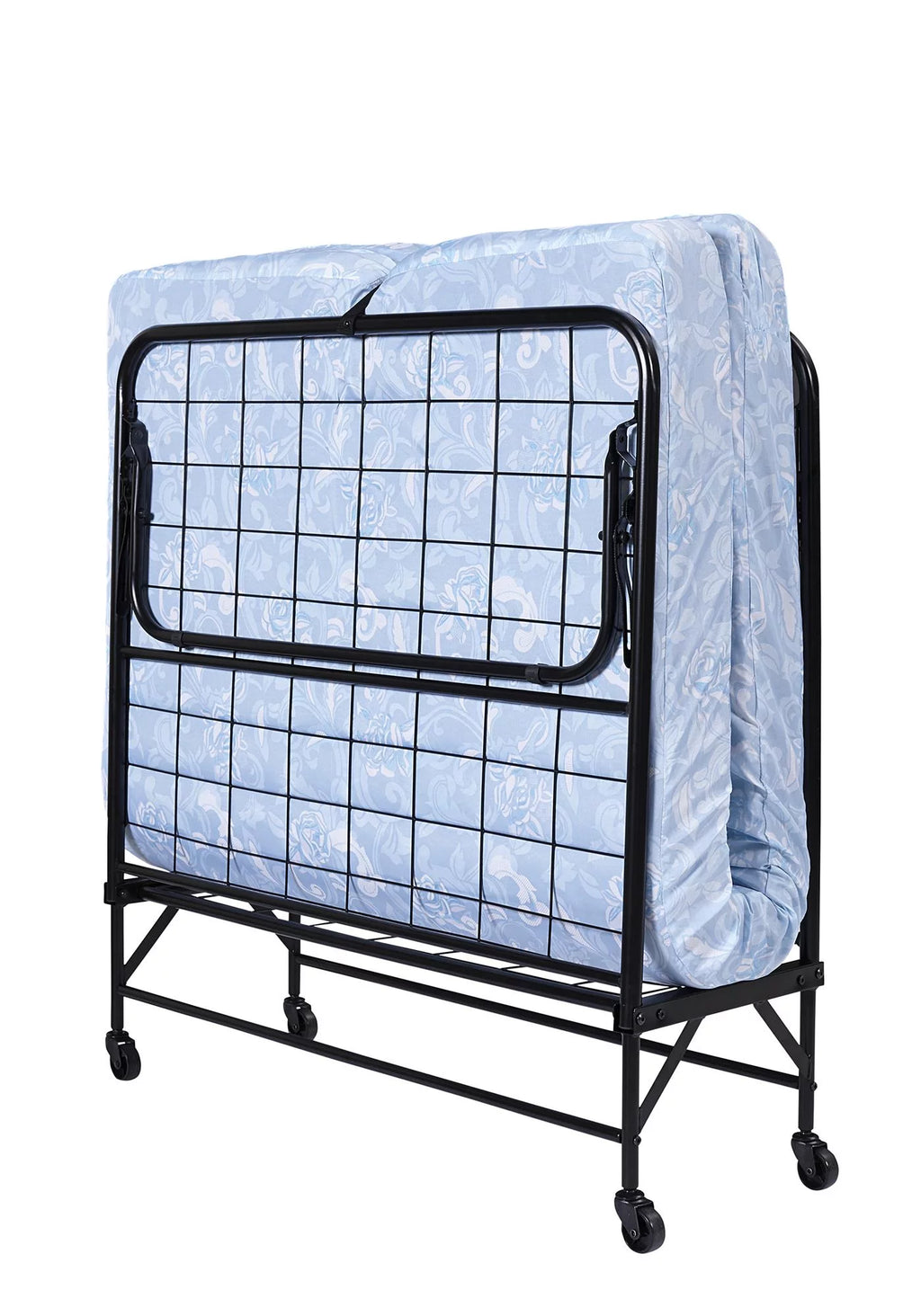 Folding Rollaway Guest Bed with 5 Inch Mattress, Twin Y53672