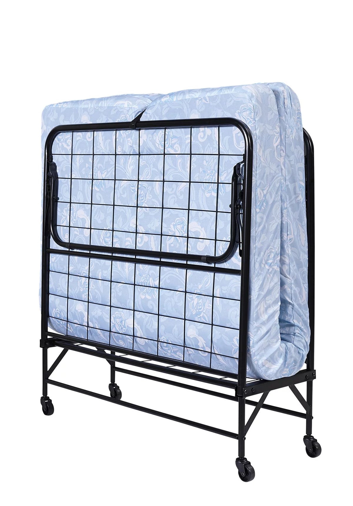 Folding Rollaway Guest Bed with 5 Inch Mattress, Twin Y53672