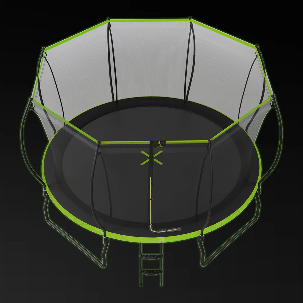 14FT Trampoline with Enclosure, Ladder, Basketball Hoop, Ball R56241