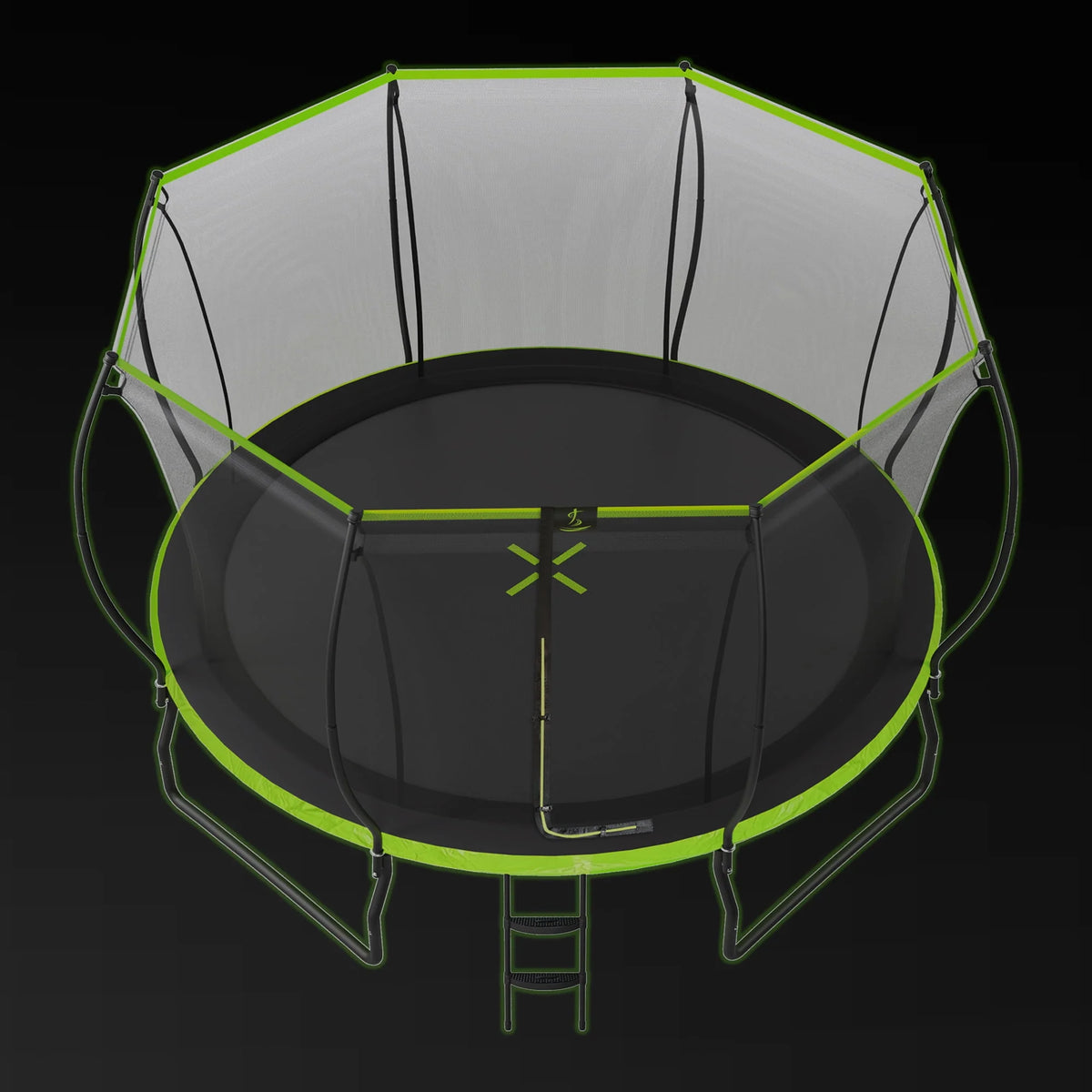 14FT Trampoline with Enclosure, Ladder, Basketball Hoop, Ball R56241