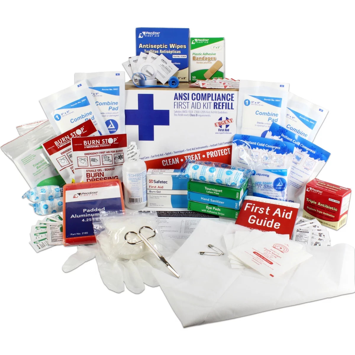 50 Person 196 Pieces ANSI Class B First Aid Kit Refill A10304