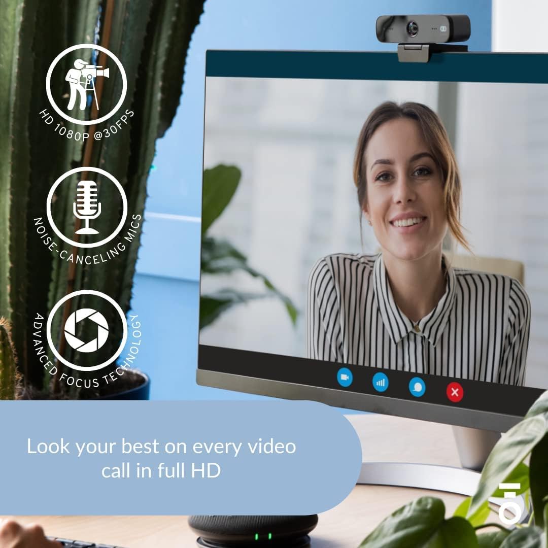1080P HD Webcam with 2 Microphones V50534