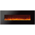 72" Wall Mounted Electric Fireplace with Pebbles U42163