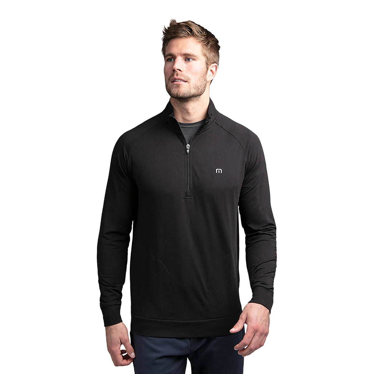 1/2 Zip Pullover Black Medium N151477
