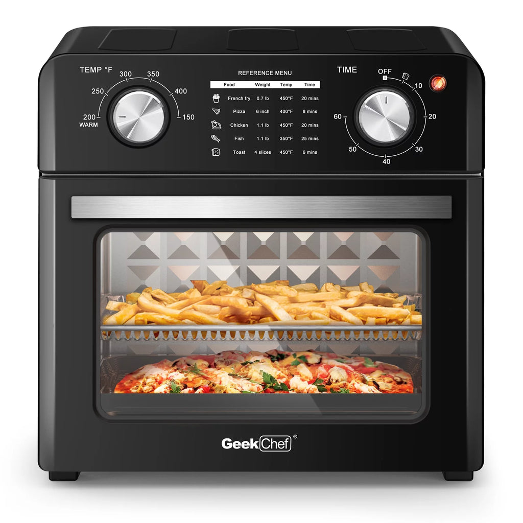 10QT Black Air Fryer Toaster Oven A45759