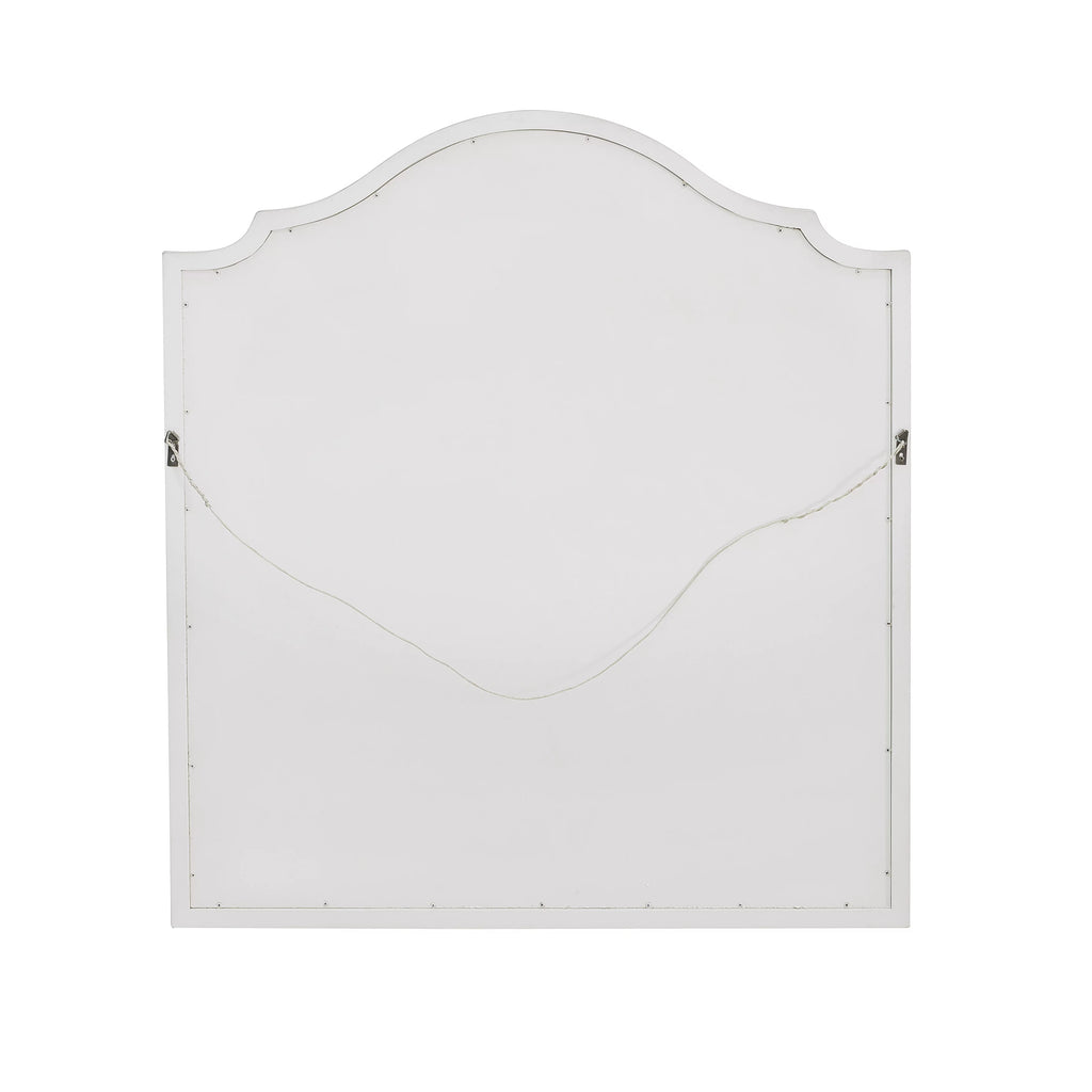 Shaped Wall Mirror in Driftwood White A33051