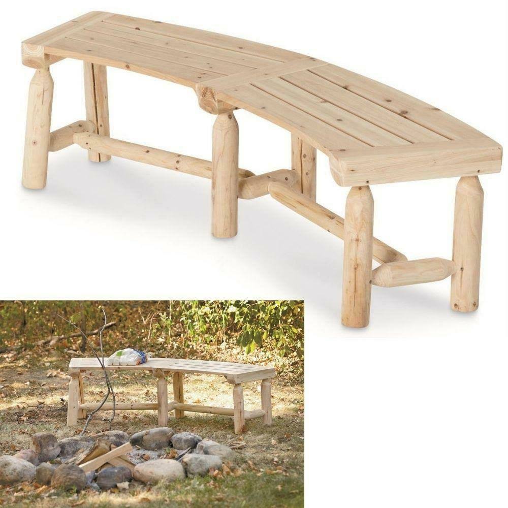 Log Fire Pit Bench G690823