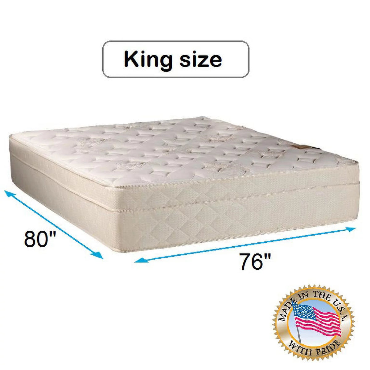 King Firm Foam Encased Eurotop Mattress S6158