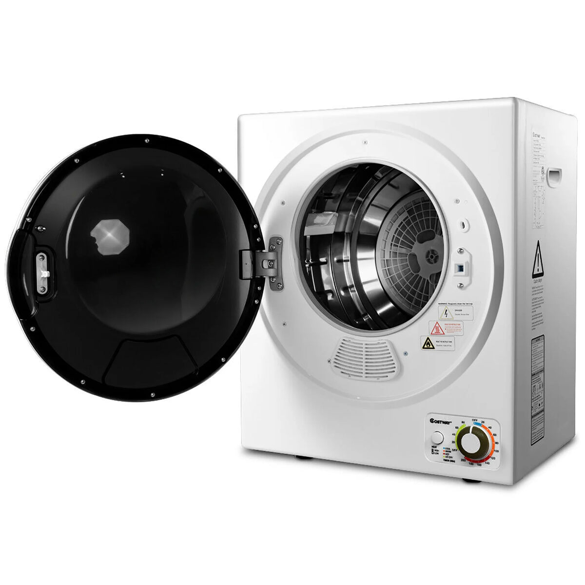 Compact Electric Cloth Dryer Stainless Steel Wall Mounted 1.5 cu.ft. J18808