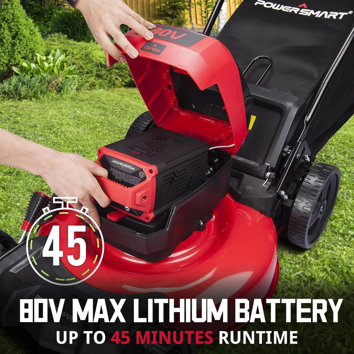 80V MAX 21 Cordless Brushless Electric Lawn Mower H76902