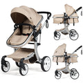 2-in-1 Baby Stroller with Reversible Seat Black S1922