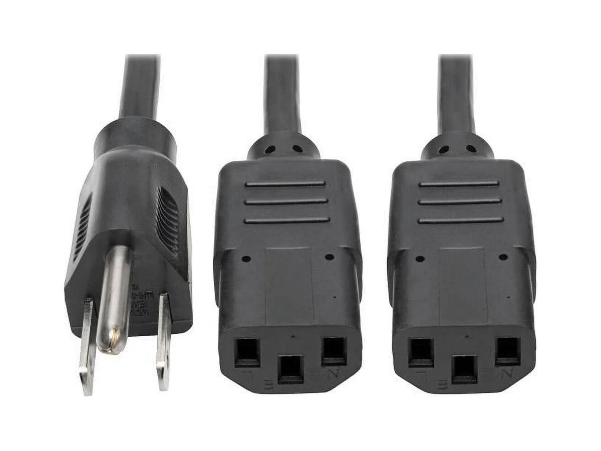 Universal Power Extension Cord Y Splitter Cable 6-ft. R48270