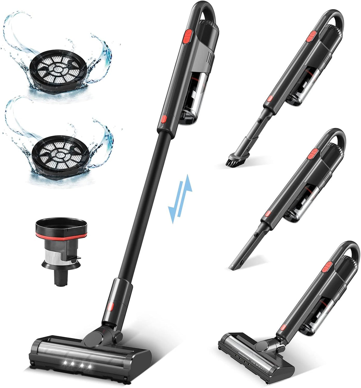 Cordless Stick Vacuum Cleaner 4 in 1 Handheld W9154