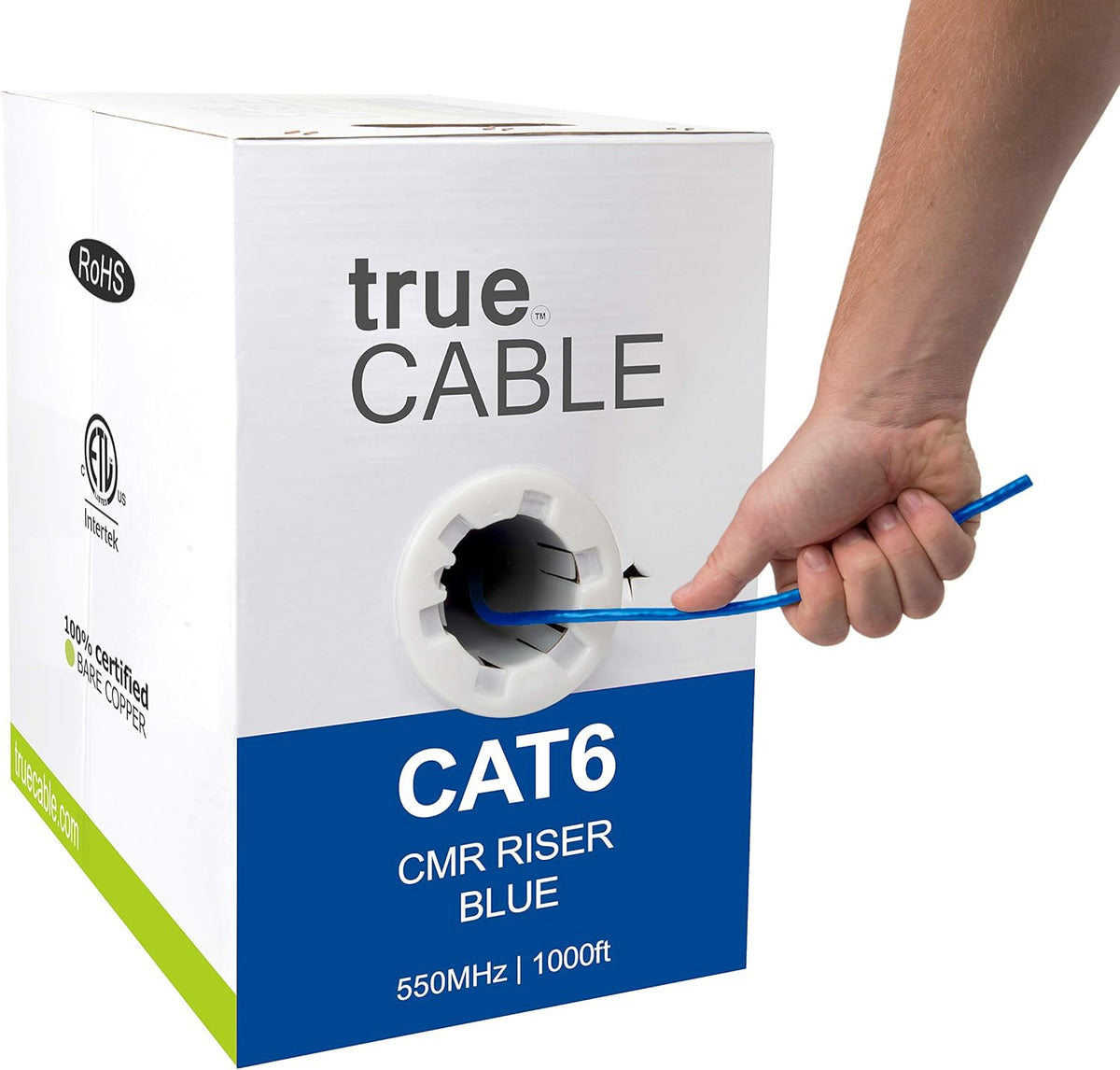 Green 1000ft Cat6 Riser Bulk Ethernet Cable N65265