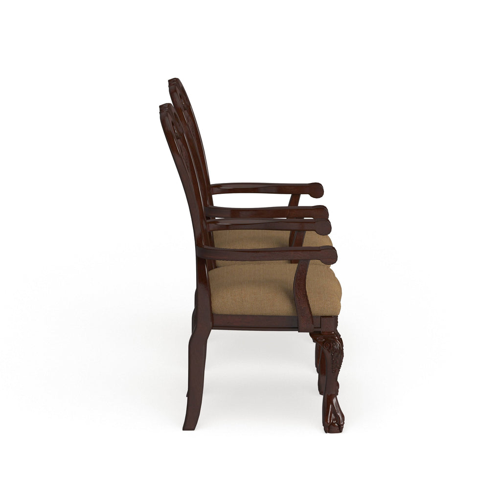 Cherry Arm Chair Set of 2 P21904