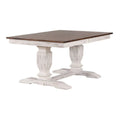 Double Pedestal Wood Dining Table H5008