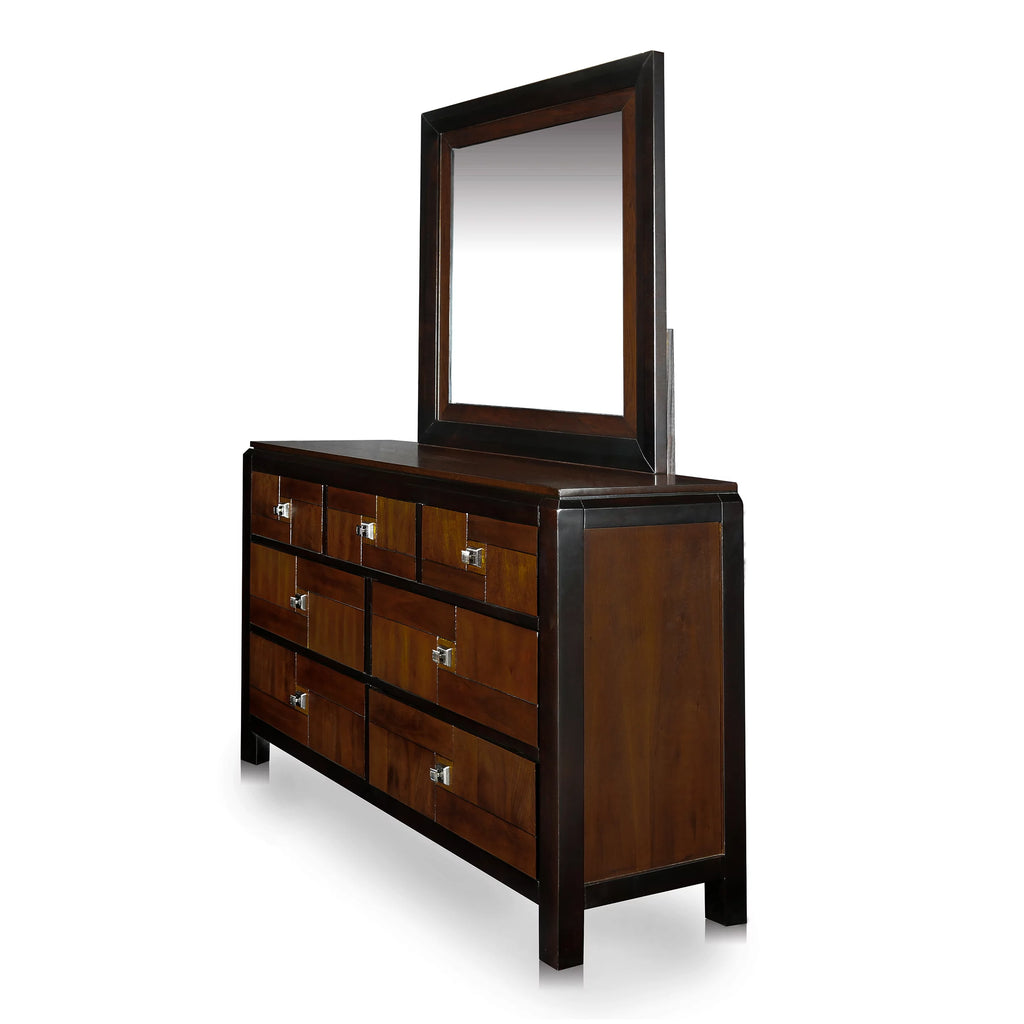 Multi-Tone Dresser And Mirror Set Q941038