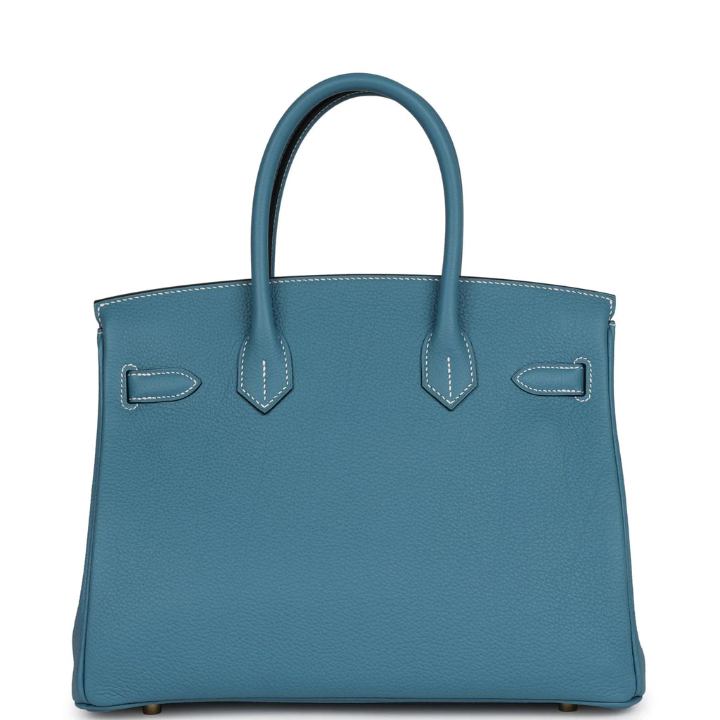 Blue Jean Togo Leather Bag C258448
