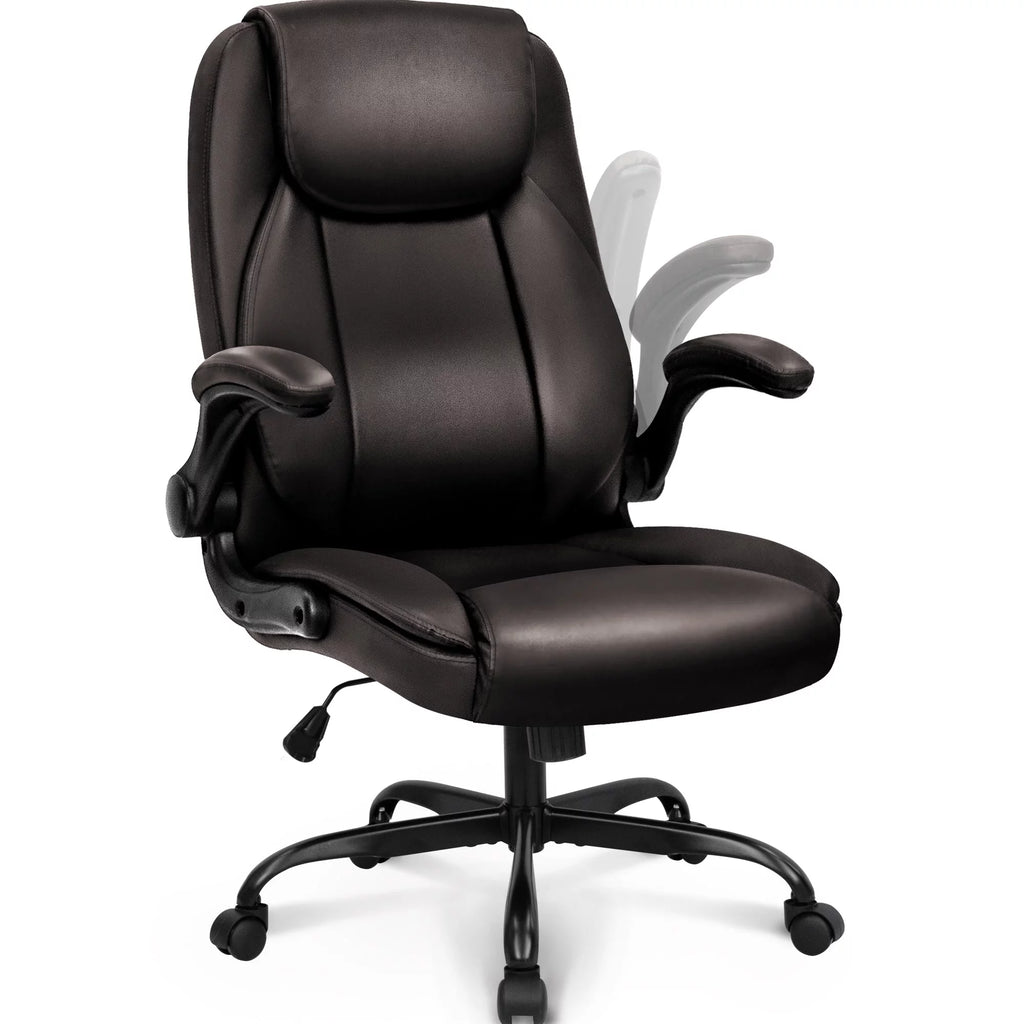 Brown Ergonomic PU Leather Office Chair U601