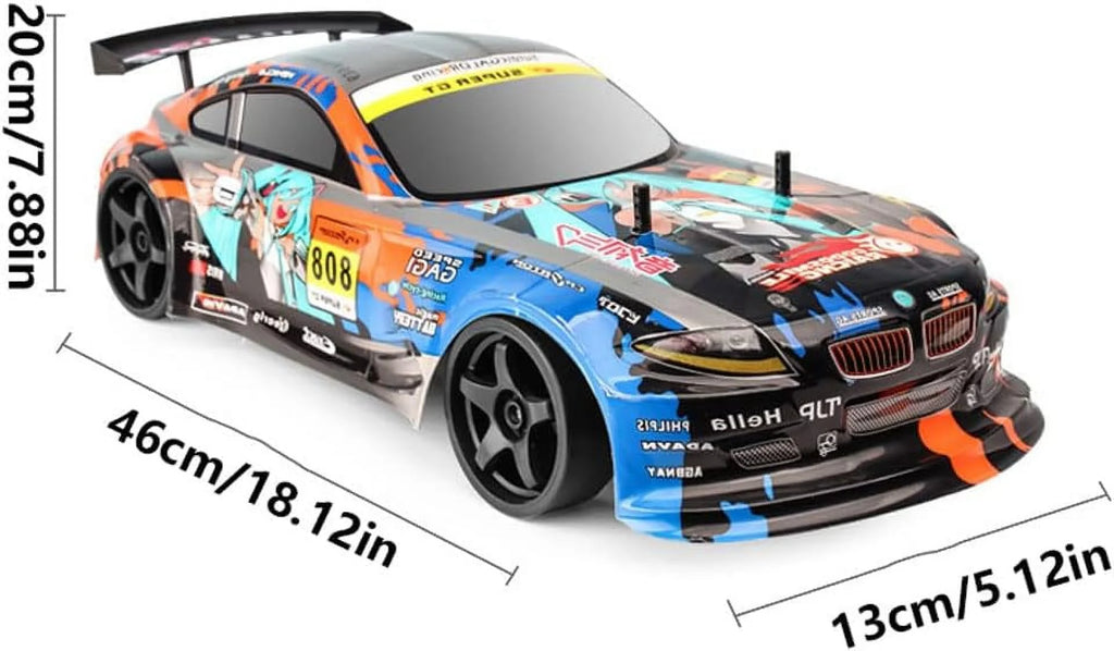 1:10 Scale 4WD Electric Remote Control Racing Car with 2 Batteries X14622