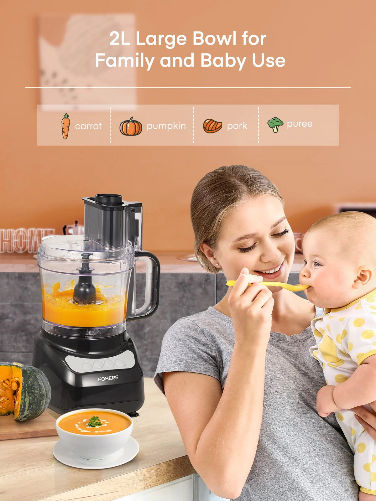 12 Cup Food Processor T61125