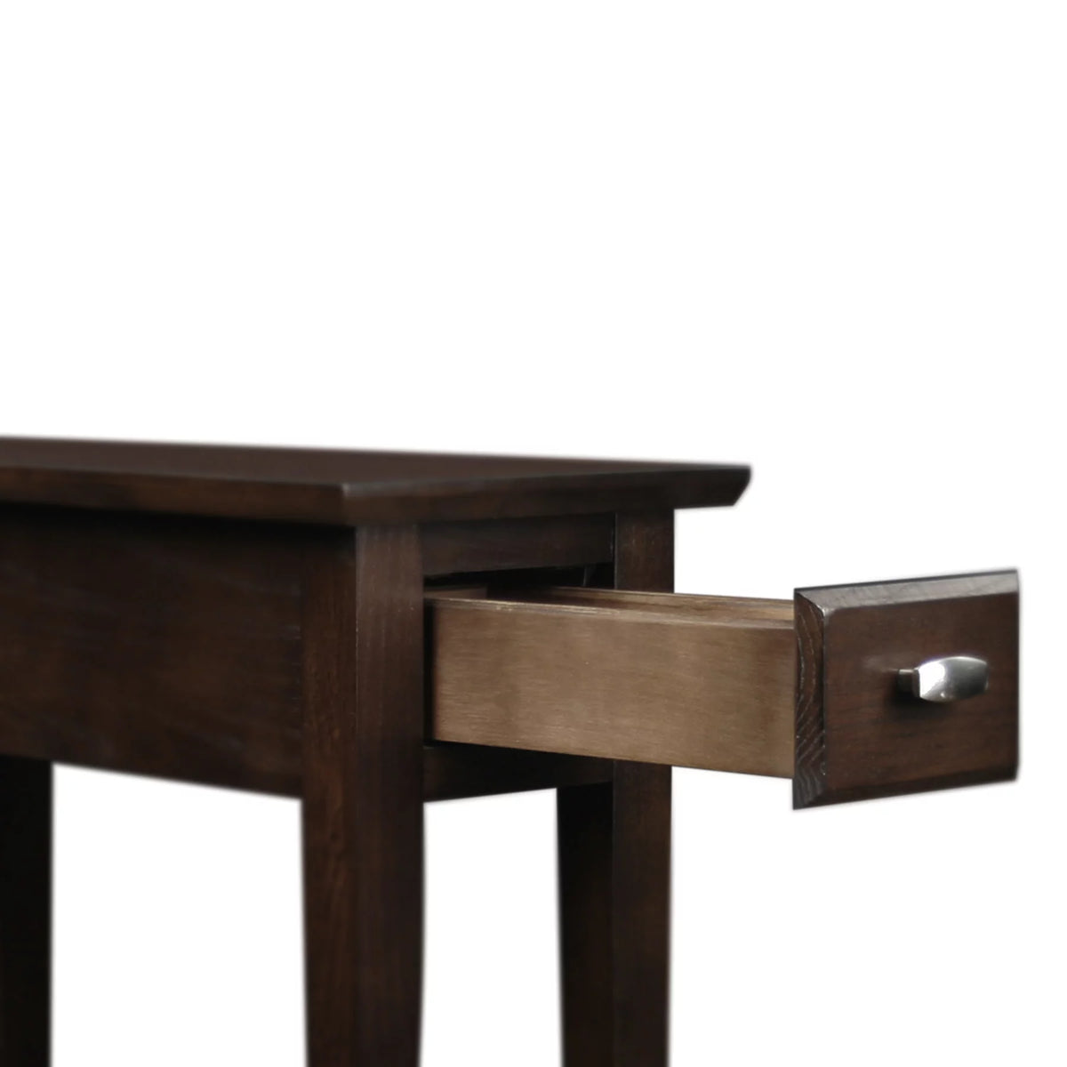 Chairside Table in Chocolate Oak Q86128