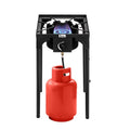 Portable Propane 75,000BTU Single Burner Outdoor Cooker Stove, Black O64208