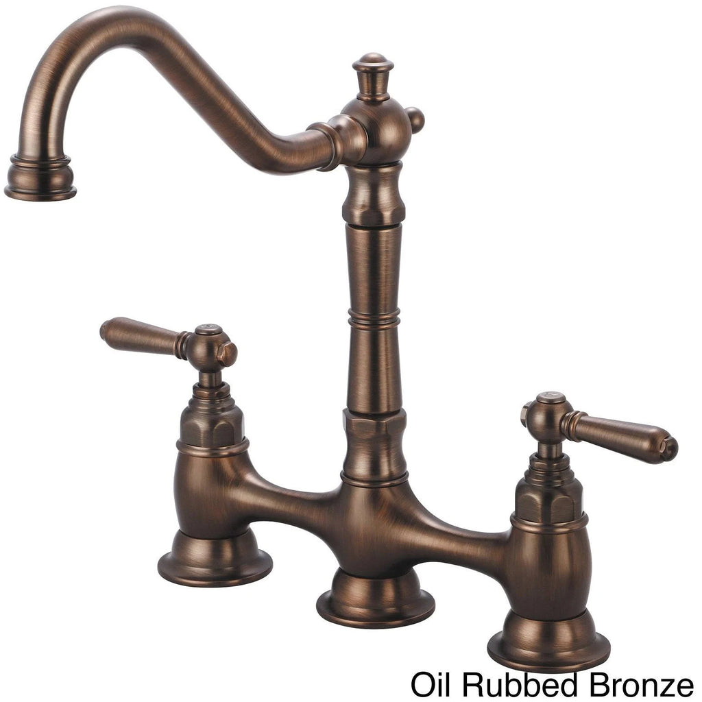Oil Rubbed Bronze Two Handle Kitchen Faucet G525342