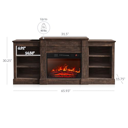 23" Fireplace with Mantel Q250