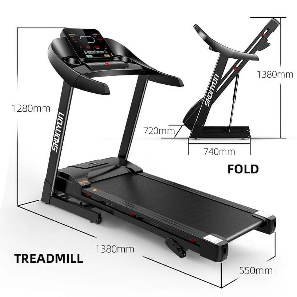 Folding Electric Treadmill 280 LBS Weight Capacity O8646
