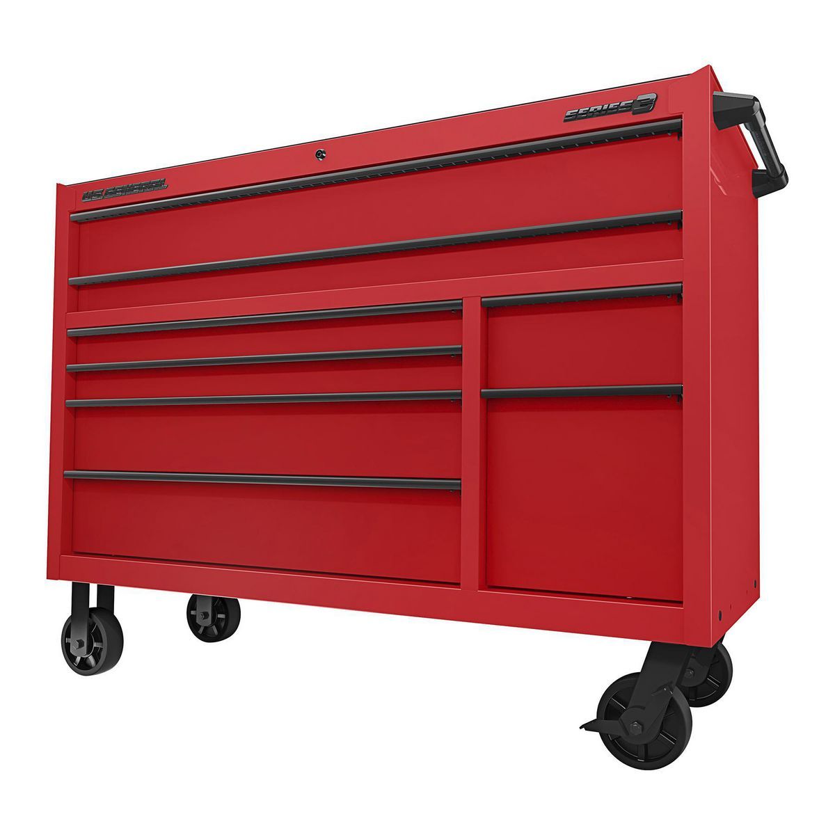 56 in. x 22 in. Red Roll Cab Q328
