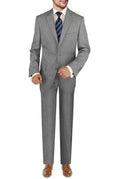 Gray Stripe Wool 3-piece Suit G3857