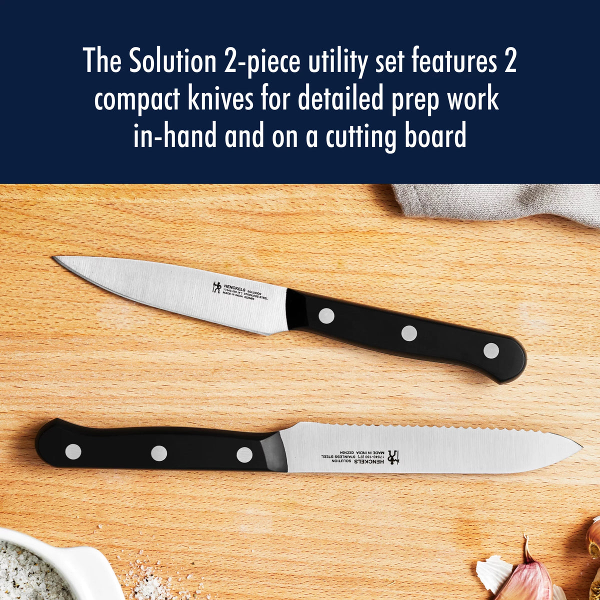 Stainless Steel Utility Knife Set 2 pc P341